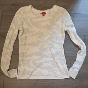 Saks Fifth Avenue Cream Knit Sweater